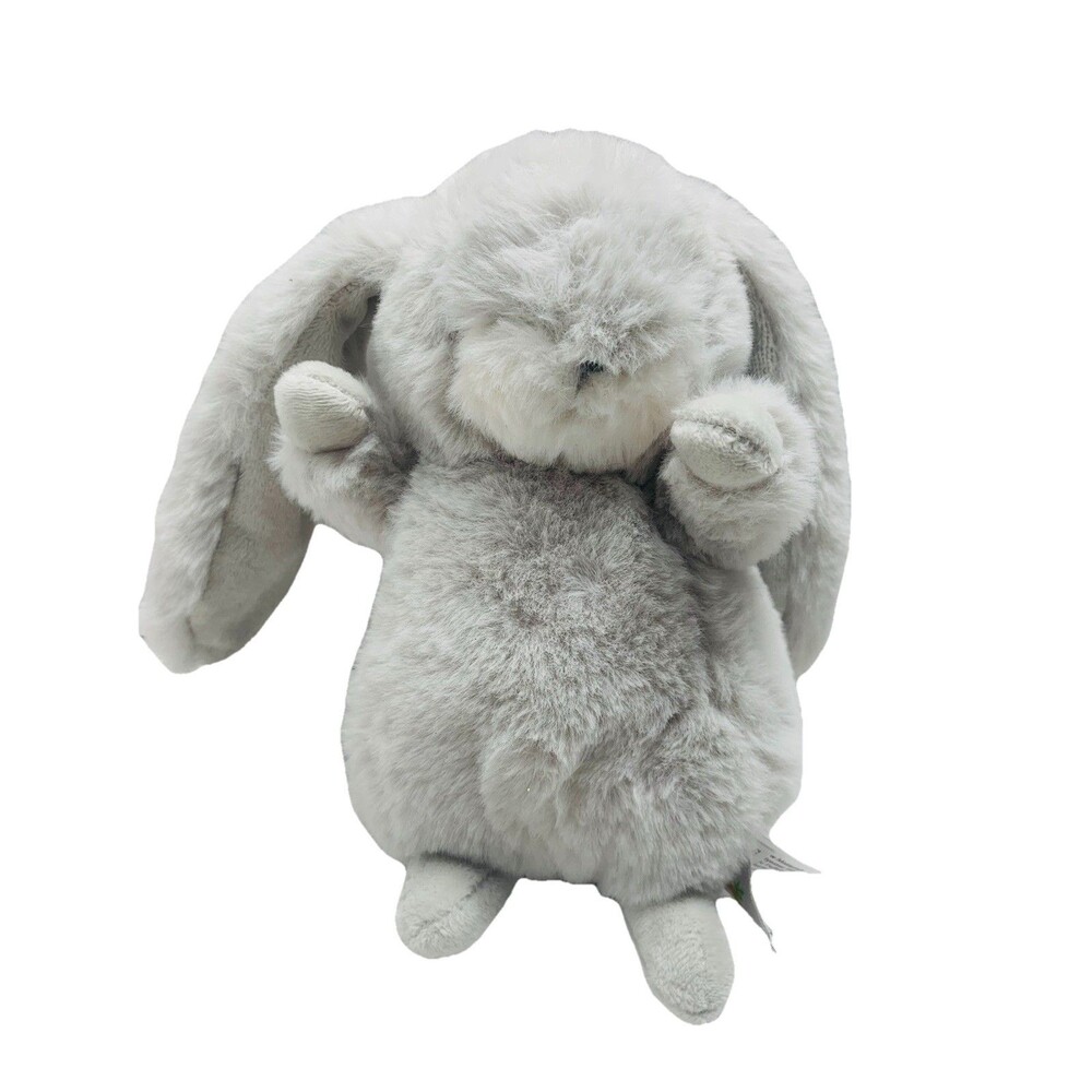 Bunnies By The Bay Tiny Nibble Gray Plush Bunny Rabbit 8" Stuffed Animal 100431